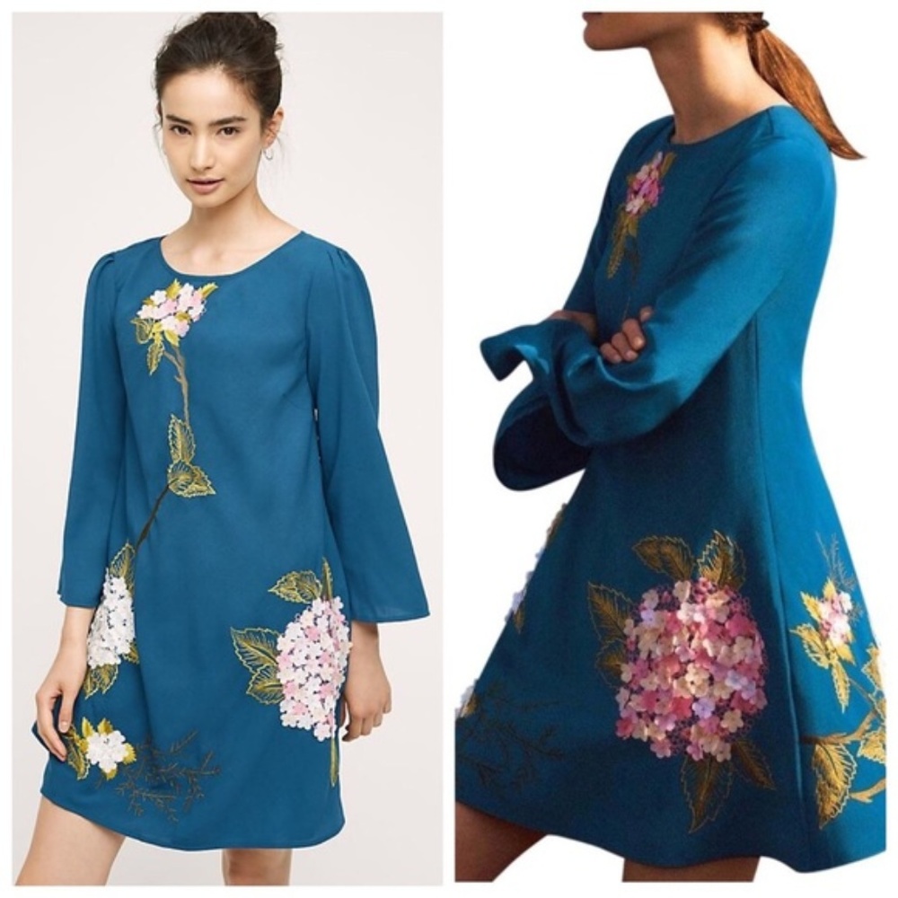 NWT Varun Bahl Hydrangea Swing Dress - SZ 4